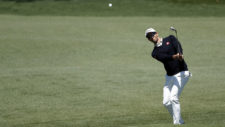 Adam Scott en el hoyo No. 2 (cortesía Augusta National Golf Club)