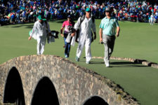 Charley Hoffman y Sergio García en la 3ra ronda (cortesía Augusta National Golf Club)