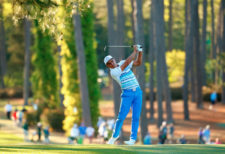 Rickie Fowler en en el hoyo No. 17 (cortesía Augusta National Golf Club)