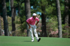 Stewart Hagestad en el hoyo No. 2 (cortesía Augusta National Golf Club)