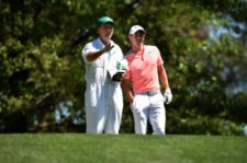 Rory McIlroy en el hoyo 4 (cortesía Augusta National Golf Club)