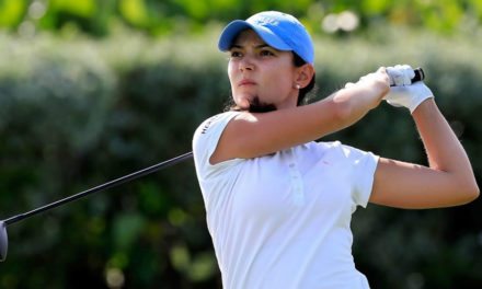 Paola Moreno, líder del Sara Bay Classic del Symetra Tour tras la primera ronda