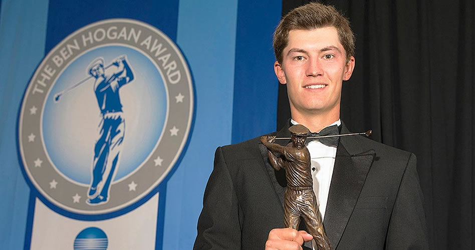 Maverick McNealy, ganador en 2017 del prestigioso Ben Hogan Award