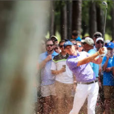 Jordan Spieth en el hoyo 6 (cortesía Warren Little - Getty Images)