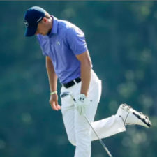 Jordan Spieth en el hoyo 14 (cortesía David Cannon - Getty Images)