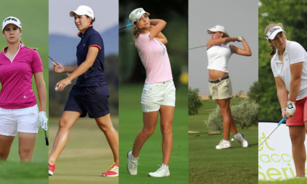 Quinteto de lujo en el Kingsmill Champ. de la LPGA. Carlota, Azahara, Recari, Mozo y Parra en el campo