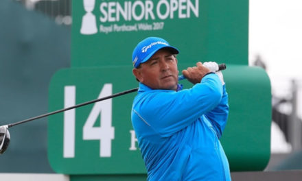 Molina brilla al ubicarse segundo en un día con condiciones brutales en el Senior Open Championship