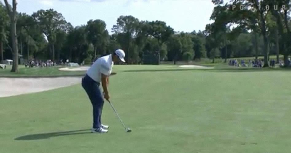 Video, Jon Rahm también quiere ganar en Nueva York. Golpazo y birdie del vasco desde 128 mts