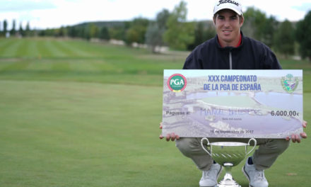 Manu Ballesteros gana en play-off su primer torneo profesional a nivel nacional