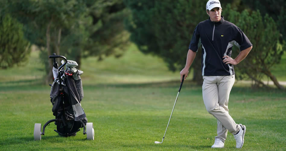 Manuel Ballesteros, primer líder del Campeonato PGA en Riocerezo