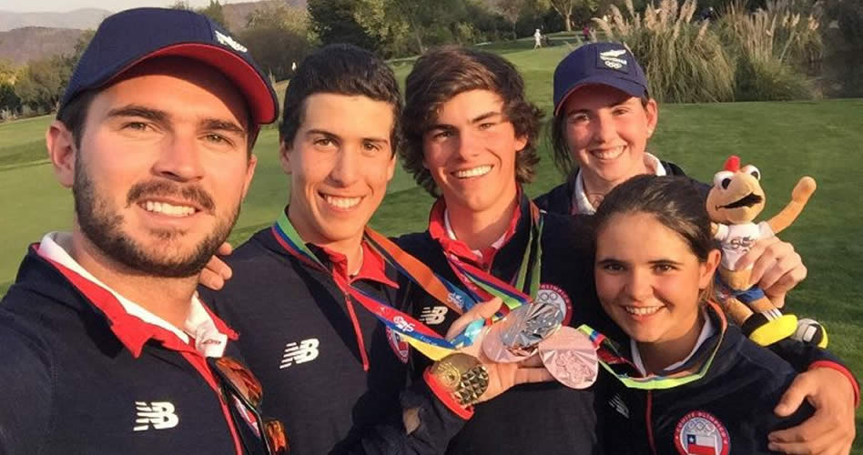 Chile y Argentina se llevaron tres medallas de Golf en los II Juegos de la Juventud de Chile