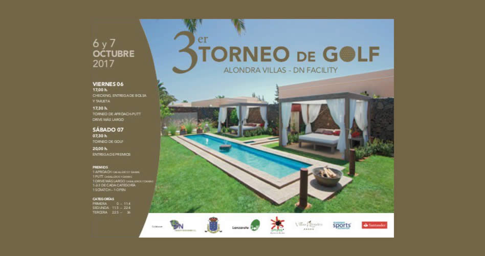 El Torneo Alondra Villas – DN Facility hará vibrar al golf en Lanzarote