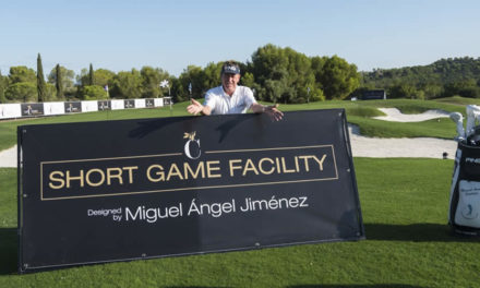 Miguel Ángel Jiménez inaugura las impresionantes instalaciones de Juego Corto en Las Colinas Golf & Country Club diseñadas por el campeón español