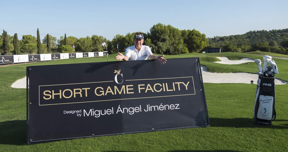 Miguel Ángel Jiménez inaugura las impresionantes instalaciones de Juego Corto en Las Colinas Golf & Country Club diseñadas por el campeón español