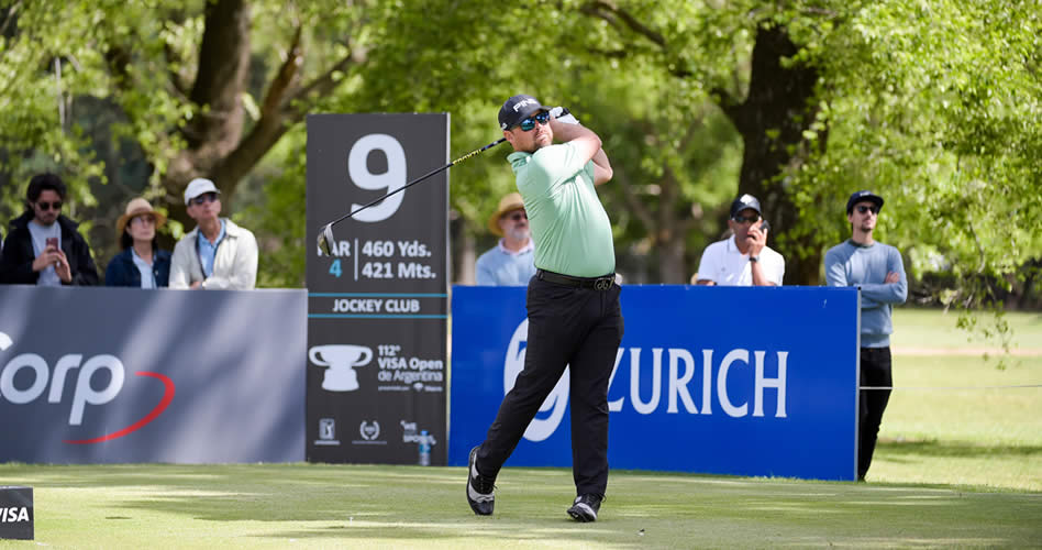 Brady Schnell sorprende a todos en el Jockey y lidera el VISA Open de Argentina