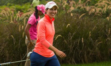 Carlota Ciganda, tercera con -8, la mejor española en la India