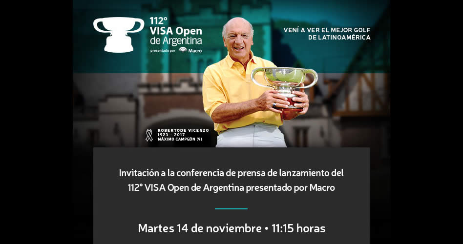 Conferencia de Prensa 112° VISA Open de Argentina presentado por Macro