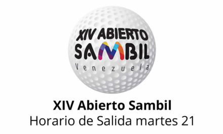 XIV Abierto Sambil, horario de salida martes 21