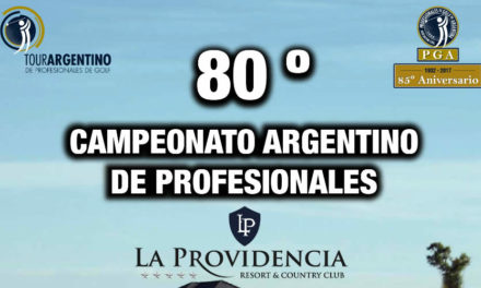 80ª Campeonato Argentino de Profesionales José Cóceres lidera en el campo de La Providencia Resort y Country Club