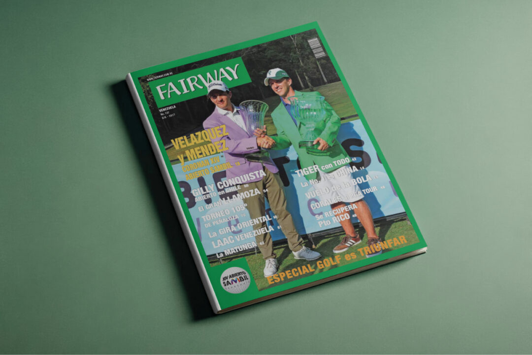 Portada de la Revista Fairway Venezuela número 137, con los campeones del XIV Abierto Sambil y titulares sobre Tiger Woods y el ascenso del golf en China.