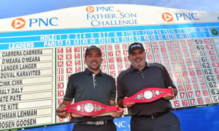 Angel Cabrera tras triunfar junto a su hijo en el Father/Son Challenge: “Ha sido por lejos la mejor semana del año para mí”