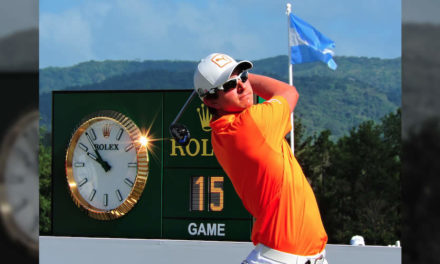 Nicolás líder del golf professional colombiano