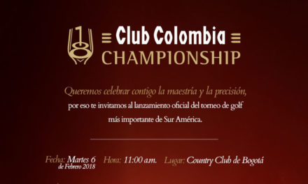 Este martes 6 de febrero se realizará la presentación oficial del Club Colombia Championship 2018
