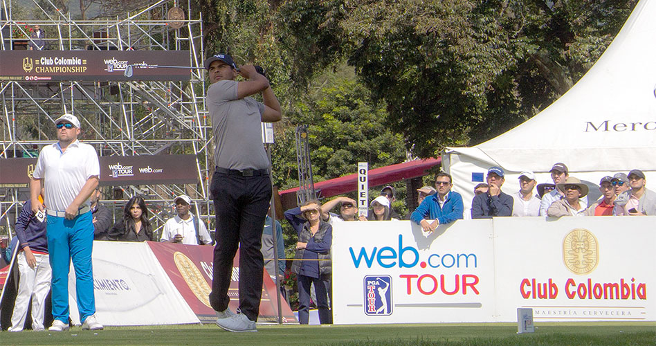 Sebastián Muñoz se mantiene cerca de la punta en el Club Colombia Championship