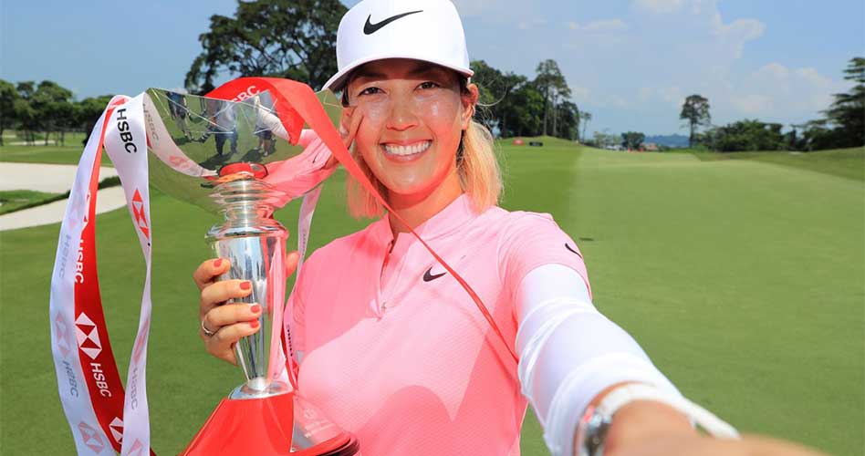 Con un espectacular birdie en el hoyo final, Wie conquistó su primer título desde 2014 en el Women’s World Championship