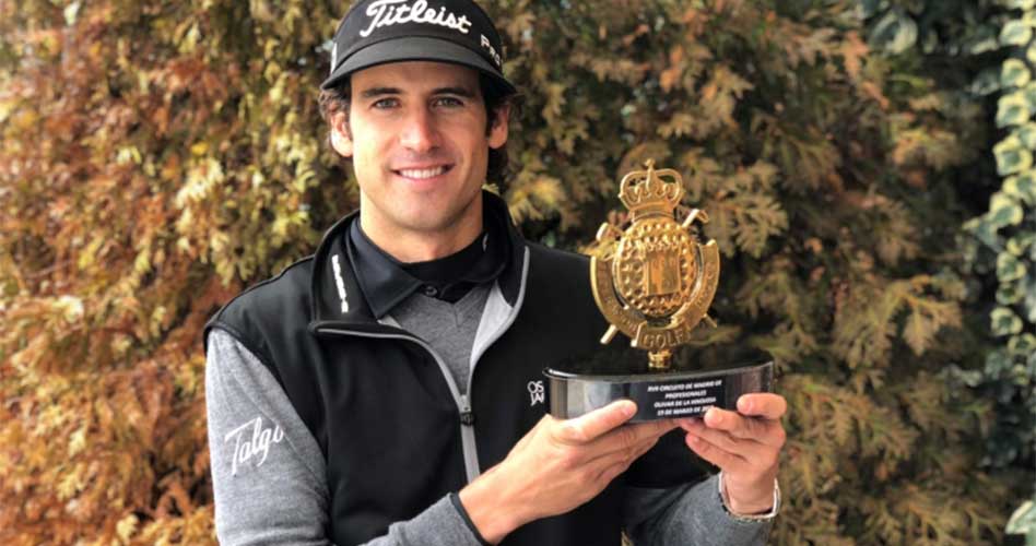 Pedro Oriol firma 66 golpes bajo la lluvia para ganar la tercera cita del Circuito de Madrid