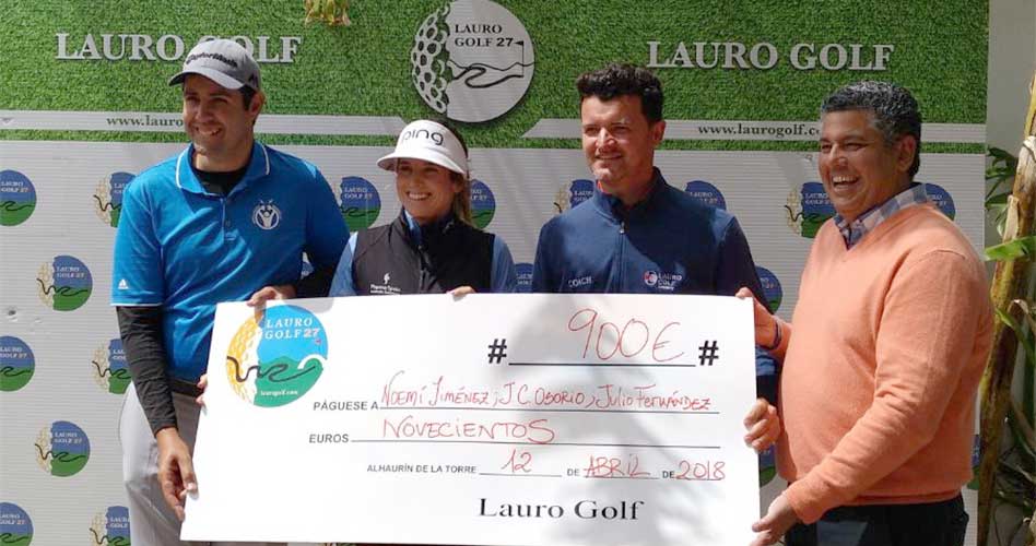 Julio Fernández, Noemí Jiménez y J. Carlos Osorio ganadores de la primera prueba del Circuito de Profesionales de Lauro Golf