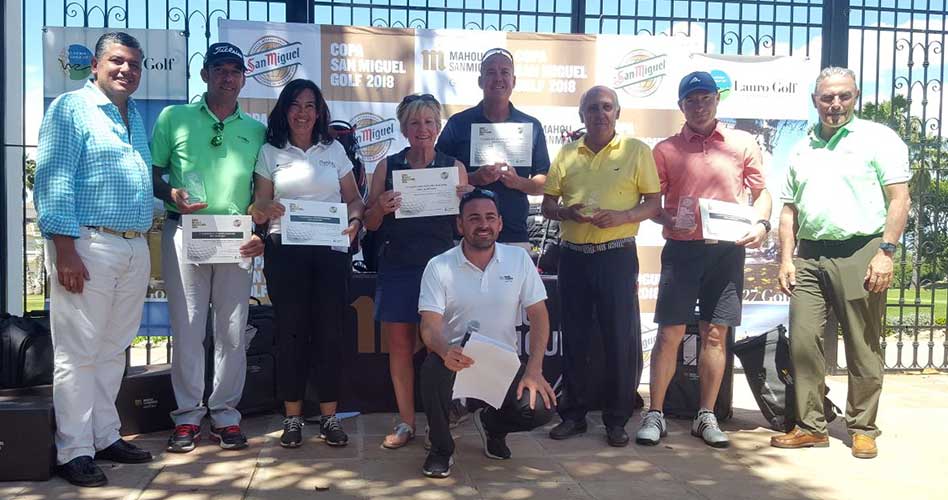 La primera edición de la Copa San Miguel llena de buen golf y mucho ambiente las instalaciones de Lauro Golf