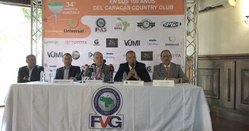 Tres campeones repiten en 34º Abierto de Venezuela