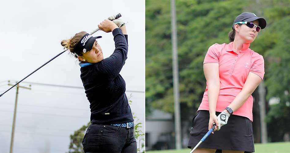 Camila Serrano y Silvia Garcés, en el Internacionakl Stroke Play en España