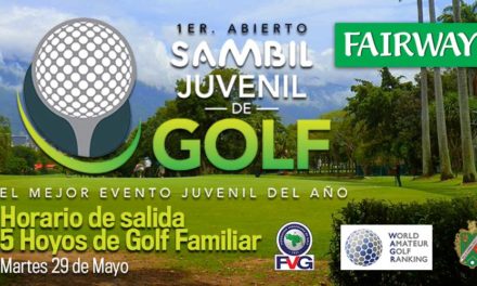 Horario de salida de los 5 Hoyos de Golf Familiar del Abierto Sambil Juvenil