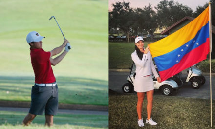 Jorge García y Alazne Urizar comienzan actuación en golf de Juegos Odesur 2018