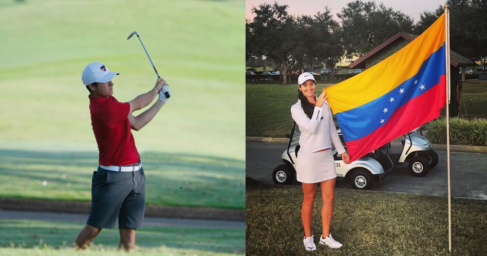 Jorge García y Alazne Urizar comienzan actuación en golf de Juegos Odesur 2018