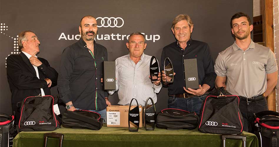Más de 200 golfistas desafían la Audi quattro Cup 2018 en Ulzama y El Prat