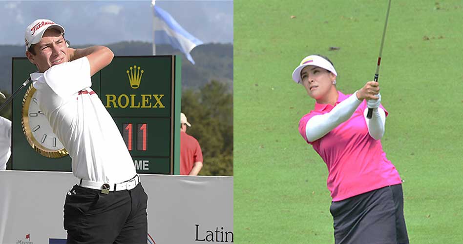 El boliviano José Luis Montaño y la colombiana María José Uribe, en los lideratos del golf en los Juegos Sudamericanos 2018