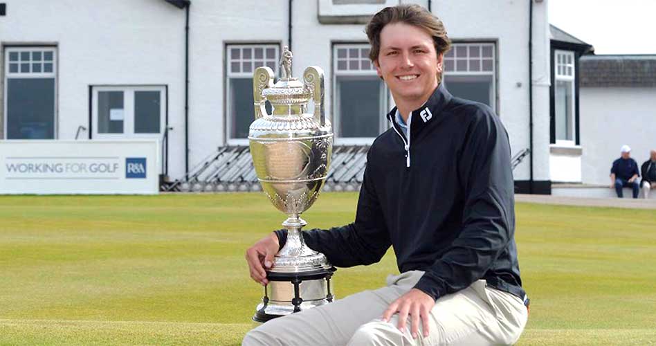 Jovan Rebula, sobrino de Ernie Els, el ganador del The Amateur Championship 2018