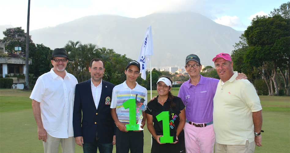 Paz y Perazzo campeones en primer Abierto Sambil Juvenil de Golf