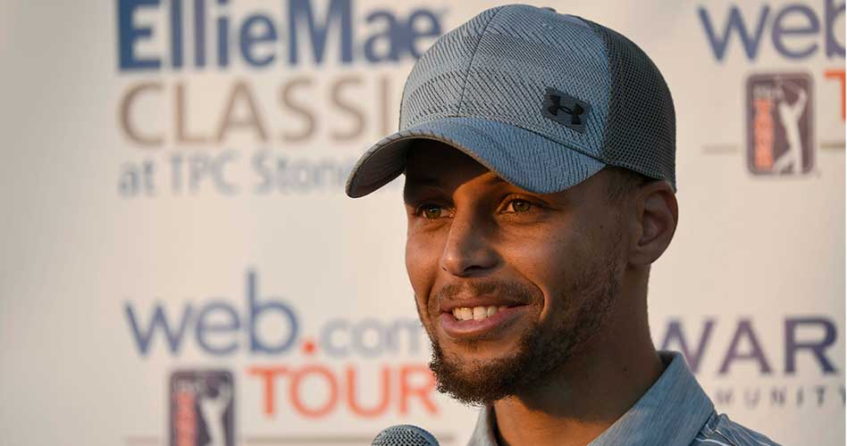 El tres veces campeón de la NBA Steph Curry vuelve a competir en el Web.com Tour