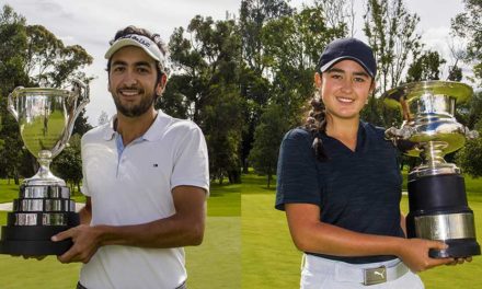 Juan Francisco Mejía y María José Bohórquez, los campeones Nacionales de golf