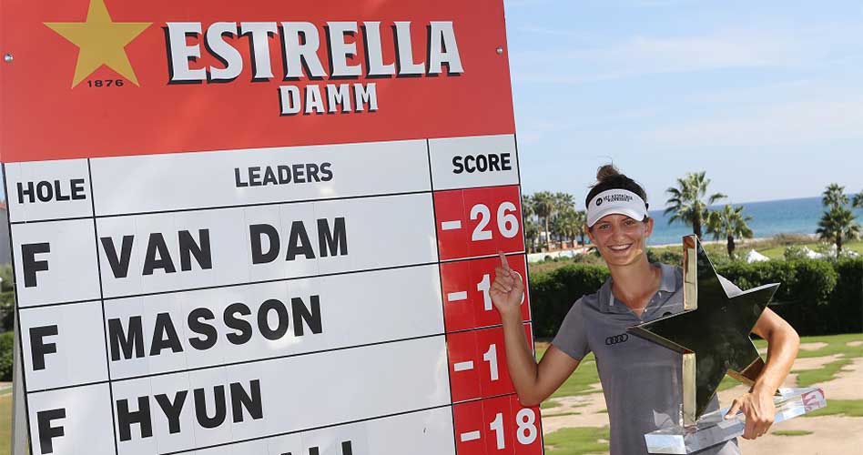 Anne Van Dam gana el Estrella Damm Mediterranean Ladies Open mediante un recital de birdies