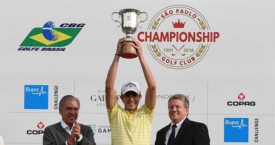 ¡Gran campeón! Nicolás Echavarría se coronó en el Sao Paulo Golf Championship