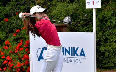 Cristina Ochoa sigue al frente del Annika Invitational a falta de una ronda