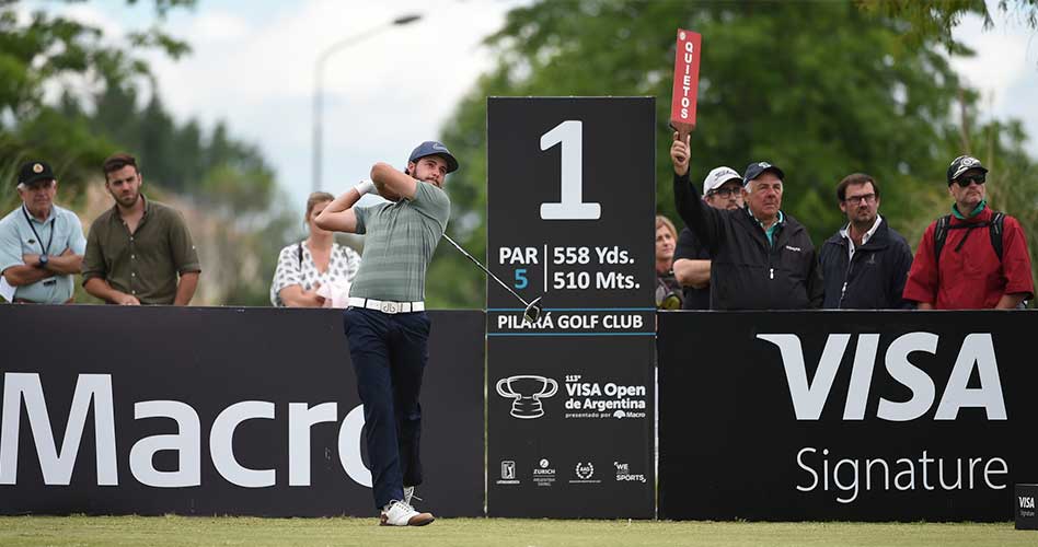 Benítez es líder por cinco golpes en el VISA Open de Argentina