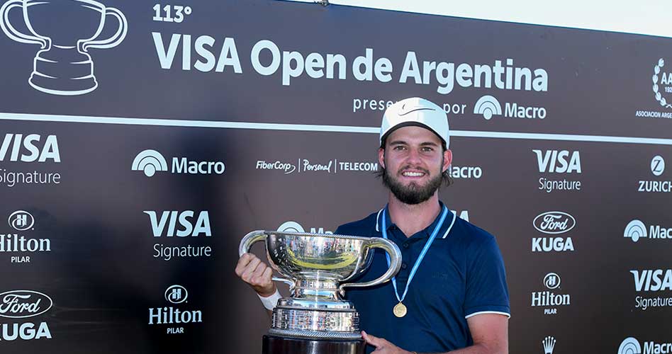 Benítez resultó imparable en el VISA Open de Argentina