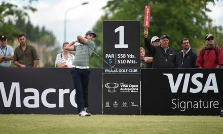 Isidro Benítez se afirmó a la punta y es el candidato para quedarse con el 113° VISA Open de Argentina presentado por Macro