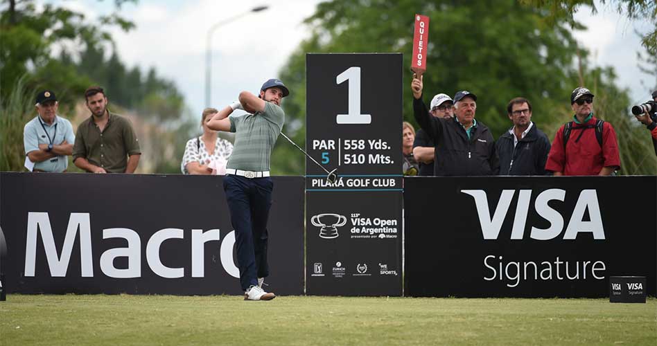 Isidro Benítez se afirmó a la punta y es el candidato para quedarse con el 113° VISA Open de Argentina presentado por Macro